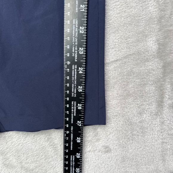 Athleta Brooklyn Ankle Pants Womens 16 Navy Blue Solid Stretch Tapered Leg - Picture 6 of 14